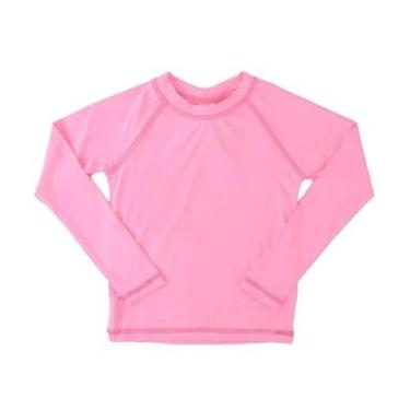 Imagem de Camiseta Infantil Feminina TipTop ML Praia Rosa Neon - 37251-Feminino