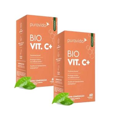 Imagem de Kit 2x Vitamina C BIO VIT. C+ 1000mg 60 Caps - PuraVida
