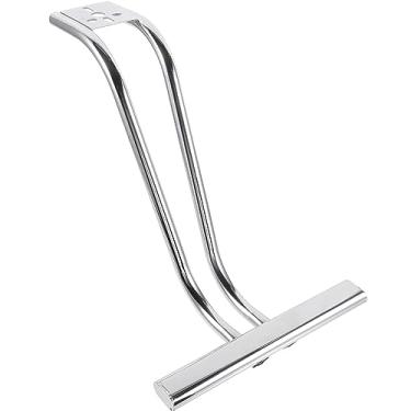 Imagem de Healifty Pedal de cadeira de salão de aço inoxidável apoio para os pés de cabeleireiro descanso de pés almofada de perna de cadeira de barbeiro para cadeira de spa universal, xampu, equipamento de