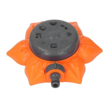 Imagem de Aspersor de gramado, ferramenta de irrigação multifuncional automática de 360 ​​graus Aspersor de água ajustável de irrigação de jardinagem cobrindo grande área para irrigação de