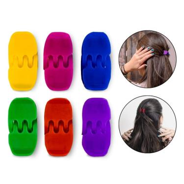 Imagem de Kit 36 Piranhas Presilha Pequena Cabelo Tridente Coloridas