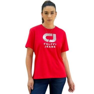 Imagem de Camiseta Boy Estampa em Logo Alto Relevo Colcci Jeans-Feminino