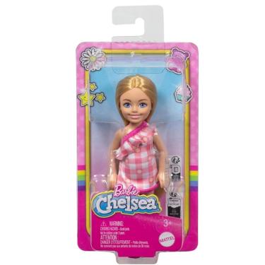 Imagem de Boneca - Barbie - Familia Chelsea Club - Loira Vestido Xadrez Sapato Rosa MATTEL