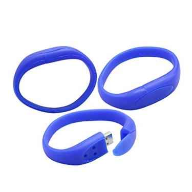 Imagem de Pulseira de 4 GB Modelo USB Flash Drive Memory Stick PenDrive Pen Drive 3.0 USB Flash Disk Memory Stick U Disk USB Drive (Azul Escuro)