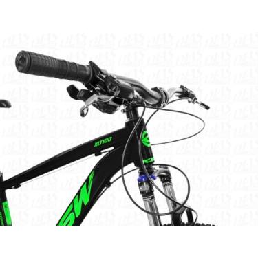 Imagem de Bicicleta Aro 29 KSW XLT 12 Velocidades Deore F. Hidráulico,15,Preto Verde