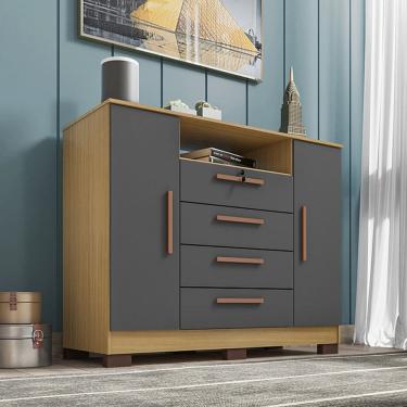 Imagem de Cômoda Rack Viena 2 Portas 4 Gavetas I01 - Clique Chique Móveis