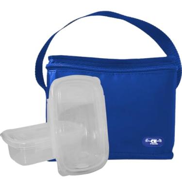 Imagem de Lancheira Masculina Pequena Térmica com 2 Potes 500ml