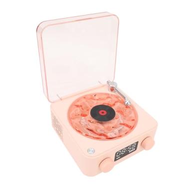 Imagem de Reprodutor de Discos de Vinil, Alto-falante Portátil Vintage Com Luz Noturna Suave, Som Estéreo Nítido Reprodutor de Discos retrô Com Bluetooth para Quarto de Casa e Escritório