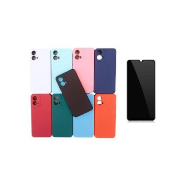 Imagem de Capa Case + Película Privacidade Compatível Para Moto G34 - Db