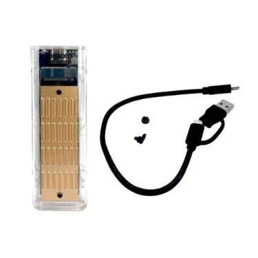 Imagem de Suporte Case Com Interface Tipo-C Compatível Usb 3.1 E 3.0 2000mb/s Ve
