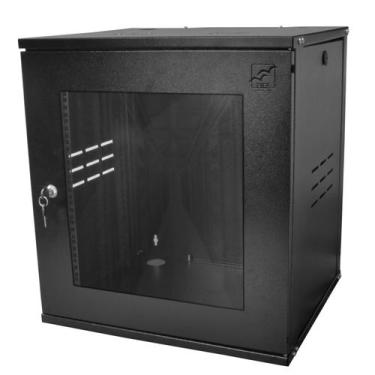 Imagem de Mini Rack 12Ux370mm de Parede Para Servidor Data Center Padrão 19'' Ar