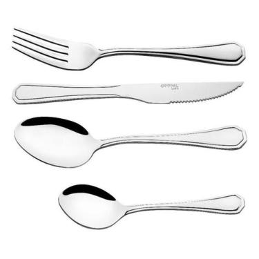 Imagem de Jogo Garfo Faca  Inox  48 Peças Bar/restaurante Bufffet - Original Lin