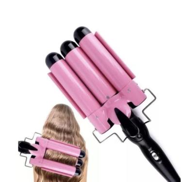 Imagem de Chapinha Modeladora de Cachos Perfeita Profissional 3 Ondas Bivolt - M