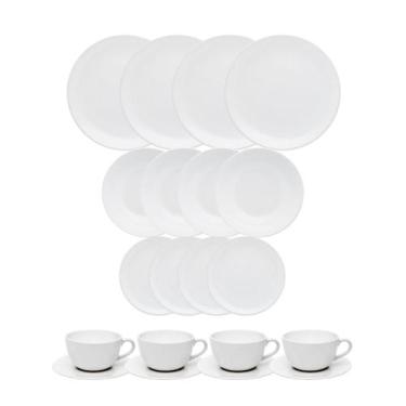 Imagem de Aparelho De Jantar E Chá Unni White Branco 20 Peças Oxford