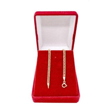 Imagem de Pulseira Elo Duplo Grumet  De Ouro 18k Masculina 20cm - DR Joias