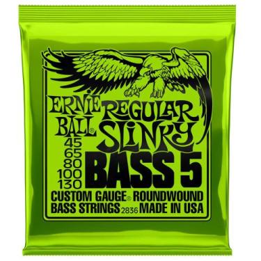 Imagem de Encordoamento Baixo 5c Regular Slinky Niquel Ernie Ball