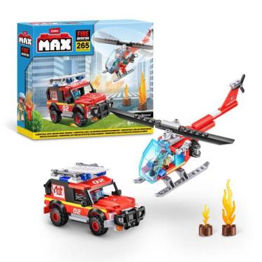 Imagem de Blocos de Montar Max City Fire Rescue 265 peças - Candide