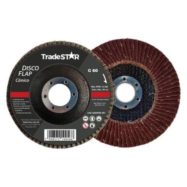 Imagem de Disco Desbaste Flap Porcelanato Piso G60 Lixa - Tradestar