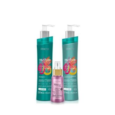 Imagem de Amend Cachos Sh 250ml + Cond 250ml + Millenar Oil Moringa 60ml