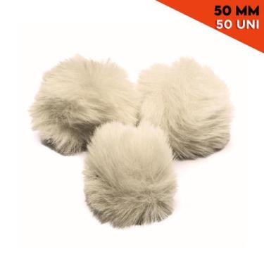 Imagem de Pompom - Pelúcia 50 Mm - 50 Unidades - Bege - Nº: 297 - Nybc