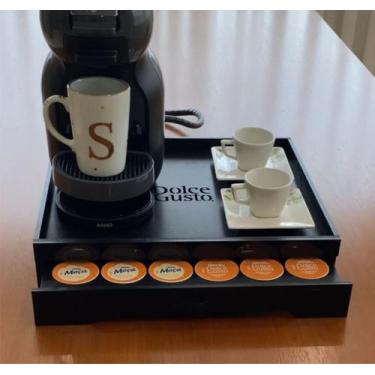 Imagem de Porta Capsulas E Porta Maquina Organizador Café Dolce Gusto gaveta - B