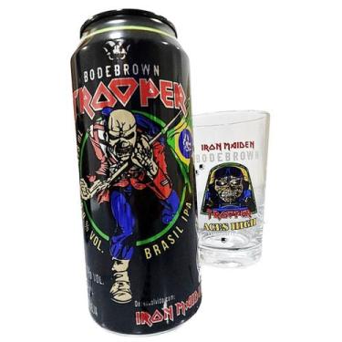 Imagem de Kit Cerveja Trooper 473ml + Copo Aces High 350ml Iron Maiden - Trooper