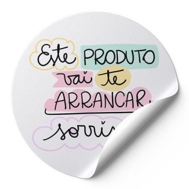 Imagem de 120 Etiquetas Adesivas Redondas Selo Este Produto Vai Te Arrancar Sorr