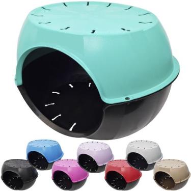 Imagem de Toca do Gato Casa Casinha Cama Plástico Resistente Furacão Pet Paris V