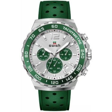 Imagem de Relógio Masculino SWISH Pulseira Borracha à Prova D água - ElaShopp