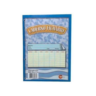 Imagem de Bloco de Fichário Branco, 96 Folhas, Caixa Com 10 Unidades, Máxima Cad