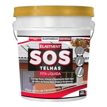 Imagem de Manta Líquida S.O.S Telhas Furos Trincas Elastment 900G - Drylevis