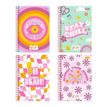 Imagem de Caderno Espiral Foroni Universitário Capa Dura Joyfull 15 Matérias 240