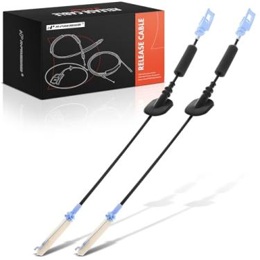 Imagem de A-Premium Cabo de liberação de trava de maçaneta interna de 19,3 polegadas compatível com Lincoln MKZ 2013-2020, dianteiro esquerdo e direito, 2 peças, substituição # DP5Z54221A00A