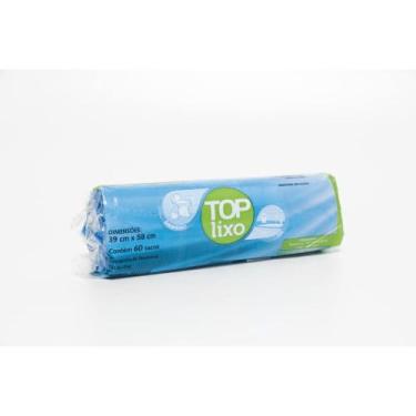 Imagem de Saco de lixo - azul - 15 litros - top lixo - 60 unidades
