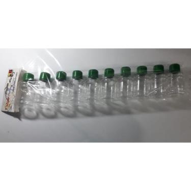 Imagem de Mini Galao 45 Ml Com Tampa Verde Bandeira C 10 Unid - Poliplas