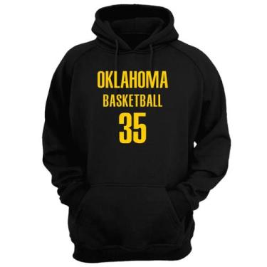 Imagem de Blusa Moletom Capuz Basquete Oklahoma Basketball número 35 - Loja Clic