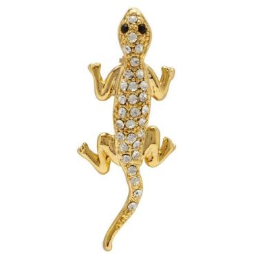 Imagem de Broche Strass Lagartixa BRG0050 - Akasaki, Dourado