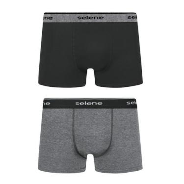 Imagem de Kit/2 cueca selene boxer 11450-001, Preto, G