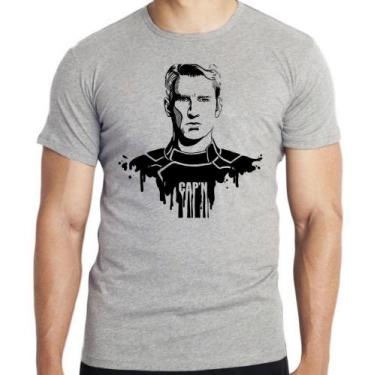 Imagem de Camiseta  Capitão América  Steve Blusa criança infantil juvenil adulto