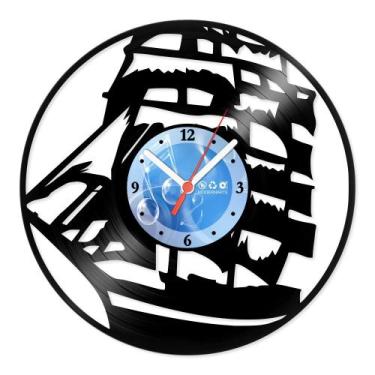 Imagem de Relógio De Parede Disco Vinil Diversos - Embarcação Caravela - VDI-381