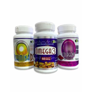Imagem de Kit Ômega 3 Vitamina D3 e Colágeno Hidrolisado - ELC