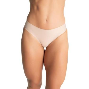 Imagem de Tanga Sem Costura Não Marca Confortável Corte a Laser - ALTIÊ, Bege, G