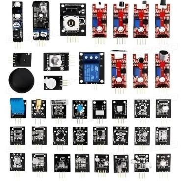 Imagem de Kit Conjunto 37 Unidades de Sensores e Módulos para Projetos Escolares