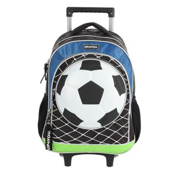 Imagem de Mochila de Rodinhas Com Alça Luxcel Up4You Futebol Azul