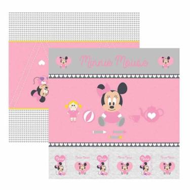 Imagem de Folha para Scrapbook Dupla Face Disney - Baby Minnie - Toke e Crie, CE
