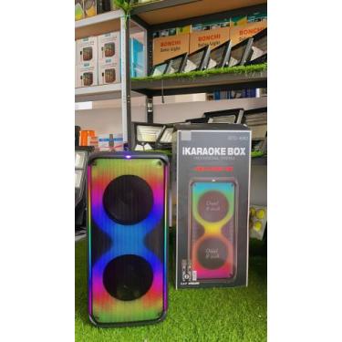 Imagem de Caixa De Som 1000w Rms Extreme Led Rgb Potente 2 Microfones Caixa De S