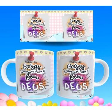 Imagem de Caneca gospel frases religiosas versículos bíblicos motivacionais 19 -