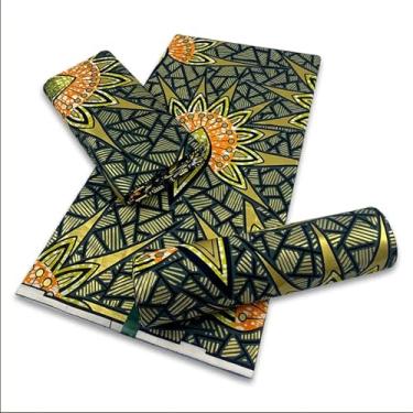 Imagem de Tecido cera dourada africana algodão material rapper Batik Ankara original de alta qualidade novo material pagne manutenção para costura (como imagem-23)