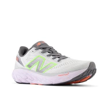 Imagem de New Balance Fresh Foam X 880 V14 Tênis de corrida feminino, Matéria cinza/taro/lima branqueada Glo, 6.5 Wide