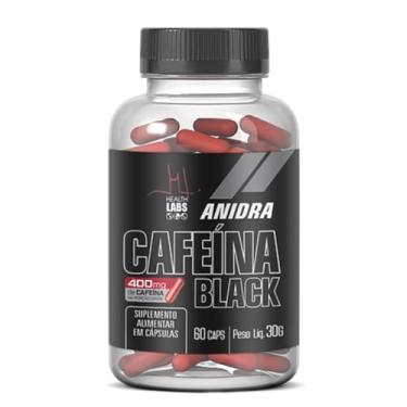 Imagem de Cafeina 400mg Black Energia Resistencia 60 Cápsulas Health Labs